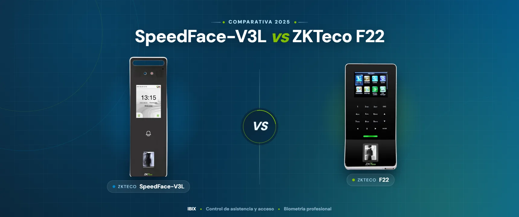 SpeedFace-V3L vs ZKTeco F22